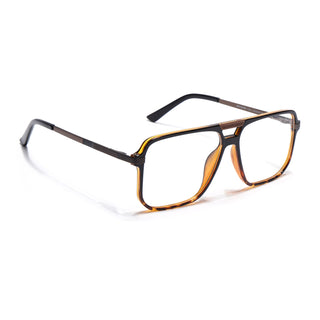 EyeJack Titex Demi Brown Wayfarer Eyeglasses for Men & Women (18901CL259-C11)