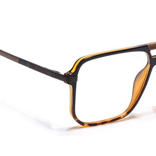 EyeJack Titex Demi Brown Wayfarer Eyeglasses for Men & Women (18901CL259-C11)