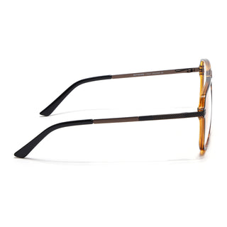 EyeJack Titex Demi Brown Wayfarer Eyeglasses for Men & Women (18901CL259-C11)