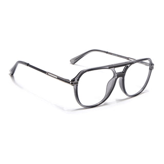 EyeJack Titex Shine Grey Wayfarer Eyeglasses for Men & Women (18902CL264-C5)