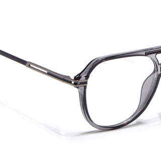 EyeJack Titex Shine Grey Wayfarer Eyeglasses for Men & Women (18902CL264-C5)