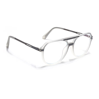 EyeJack Titex Matt Grey Wayfarer Eyeglasses for Men & Women (18902CL265-C6)