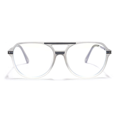 EyeJack Titex Matt Grey Wayfarer Eyeglasses for Men & Women (18902CL265-C6)