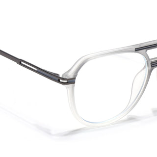 EyeJack Titex Matt Grey Wayfarer Eyeglasses for Men & Women (18902CL265-C6)