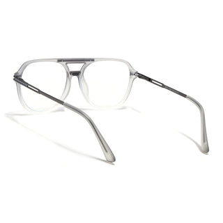 EyeJack Titex Matt Grey Wayfarer Eyeglasses for Men & Women (18902CL265-C6)