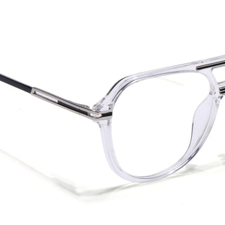 EyeJack Titex Transparent Wayfarer Eyeglasses for Men & Women (18902CL266-C7)