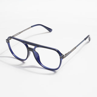 EyeJack Titex Blue Wayfarer Eyeglasses for Men & Women (18902CL268-C9)