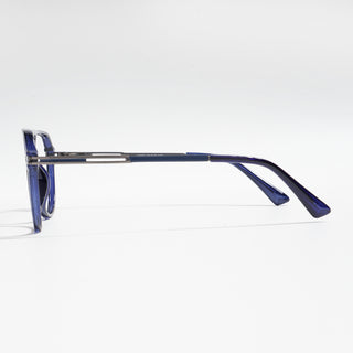 EyeJack Titex Blue Wayfarer Eyeglasses for Men & Women (18902CL268-C9)