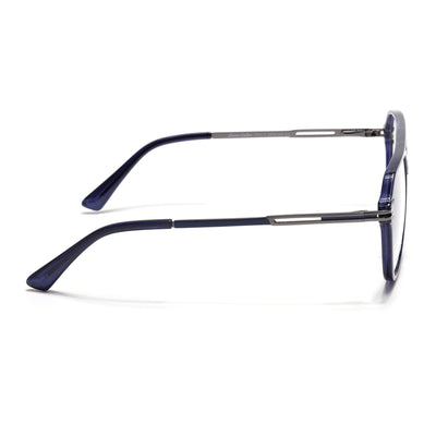 EyeJack Titex Blue Wayfarer Eyeglasses for Men & Women (18902CL268-C9)