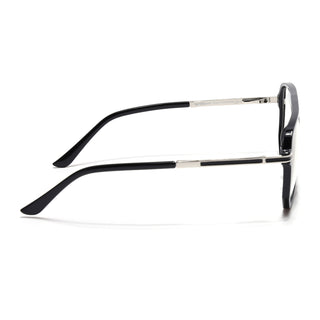 EyeJack Titex Shine Black & Silver Wayfarer Eyeglasses for Men & Women (18904CL271-C2)