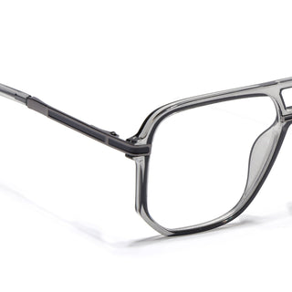EyeJack Titex Shine Grey Wayfarer Eyeglasses for Men & Women (18904CL274-C5)