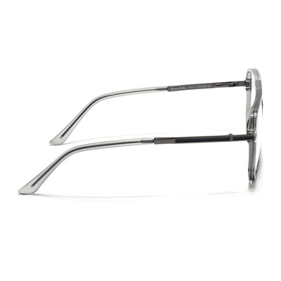 EyeJack Titex Shine Grey Wayfarer Eyeglasses for Men & Women (18904CL274-C5)