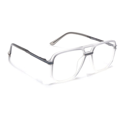 EyeJack Titex Matt Grey Wayfarer Eyeglasses for Men & Women (18904CL275-C6)