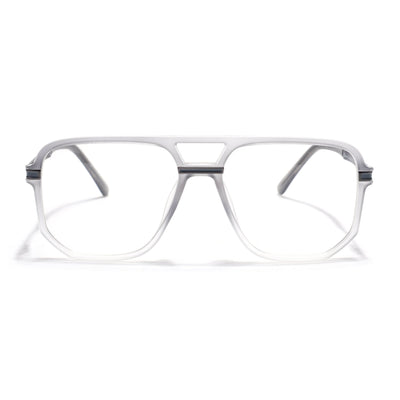 EyeJack Titex Matt Grey Wayfarer Eyeglasses for Men & Women (18904CL275-C6)