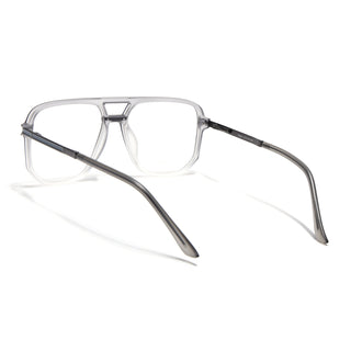 EyeJack Titex Matt Grey Wayfarer Eyeglasses for Men & Women (18904CL275-C6)