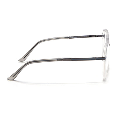 EyeJack Titex Matt Grey Wayfarer Eyeglasses for Men & Women (18904CL275-C6)