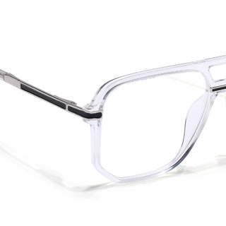 EyeJack Titex Transparent Wayfarer Eyeglasses for Men & Women (18904CL276-C7)