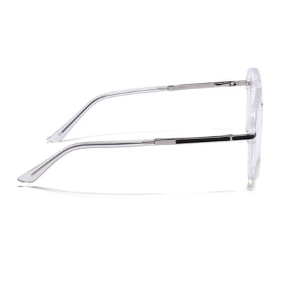 EyeJack Titex Transparent Wayfarer Eyeglasses for Men & Women (18904CL276-C7)