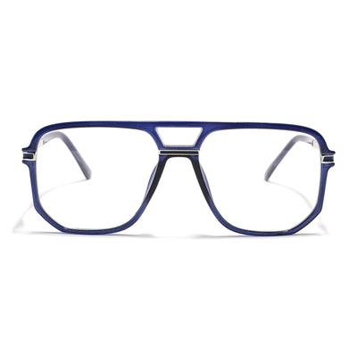 EyeJack Titex Blue Wayfarer Eyeglasses for Men & Women (18904CL279-C10)