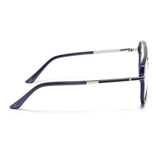 EyeJack Titex Blue Wayfarer Eyeglasses for Men & Women (18904CL279-C10)