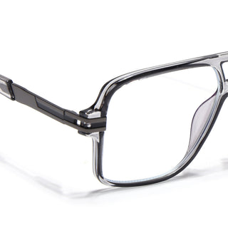 EyeJack Titex Shine Grey Wayfarer Eyeglasses for Men & Women (18905CL285-C5)