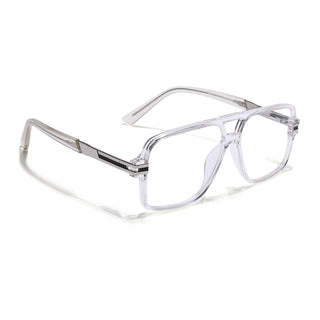 EyeJack Titex Transparent Wayfarer Eyeglasses for Men & Women (18905CL287-C7)