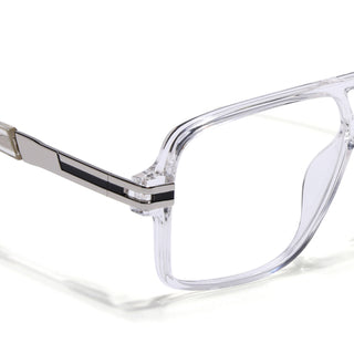 EyeJack Titex Transparent Wayfarer Eyeglasses for Men & Women (18905CL287-C7)
