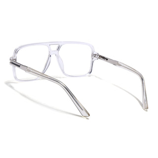 EyeJack Titex Transparent Wayfarer Eyeglasses for Men & Women (18905CL287-C7)