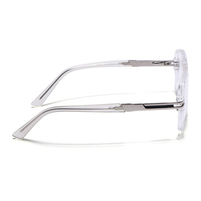 EyeJack Titex Transparent Wayfarer Eyeglasses for Men & Women (18905CL287-C7)