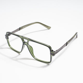 EyeJack Titex Green Wayfarer Eyeglasses for Men & Women (18905CL289-C9)