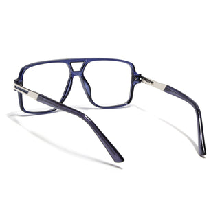 EyeJack Titex Blue Wayfarer Eyeglasses for Men & Women (18905CL290-C10)