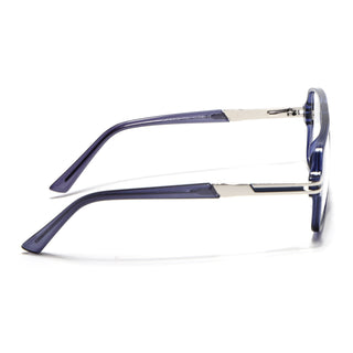 EyeJack Titex Blue Wayfarer Eyeglasses for Men & Women (18905CL290-C10)