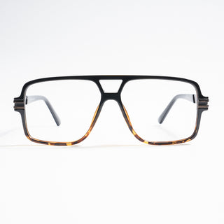 EyeJack Titex Demi Brown Wayfarer Eyeglasses for Men & Women (18905CL291-C11)