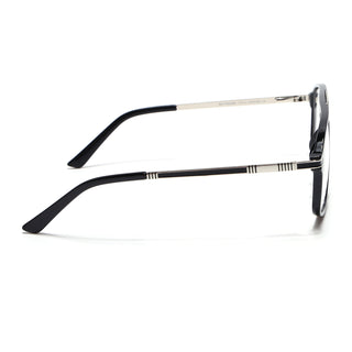 EyeJack Titex Shine Black & Silver Aviator Eyeglasses for Men & Women (18906CL293-C2)
