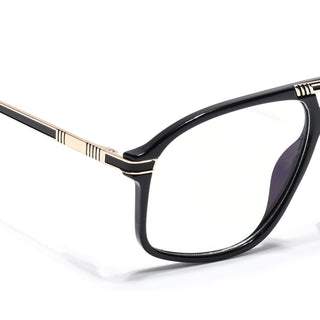 EyeJack Titex Shine Black & Golden Aviator Eyeglasses for Men & Women (18906CL294-C3)