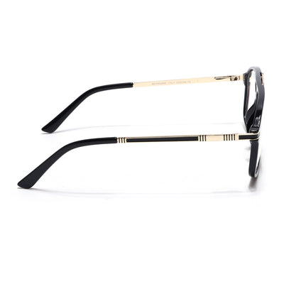EyeJack Titex Shine Black & Golden Aviator Eyeglasses for Men & Women (18906CL294-C3)
