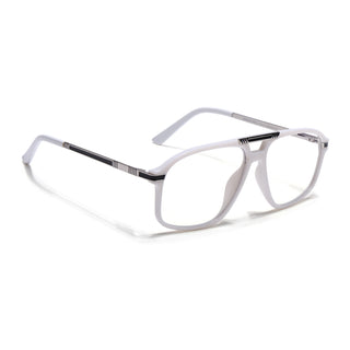 EyeJack Titex White Aviator Eyeglasses for Men & Women (18906CL299-C8)