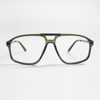 EyeJack Titex Green Aviator Eyeglasses for Men & Women (18906CL300-C9)