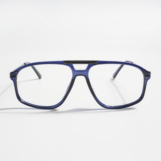 EyeJack Titex Blue Aviator Eyeglasses for Men & Women (18906CL301-C10)