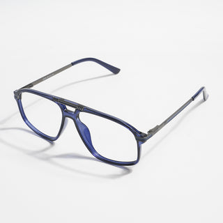 EyeJack Titex Blue Aviator Eyeglasses for Men & Women (18906CL301-C10)