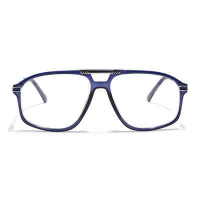 EyeJack Titex Blue Aviator Eyeglasses for Men & Women (18906CL301-C10)