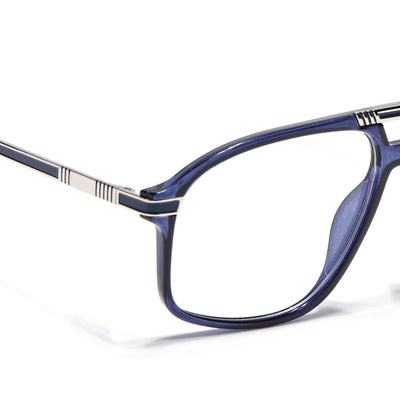 EyeJack Titex Blue Aviator Eyeglasses for Men & Women (18906CL301-C10)