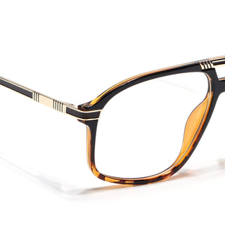 EyeJack Titex Demi Brown Aviator Eyeglasses for Men & Women (18906CL302-C11)