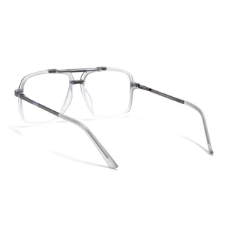 EyeJack Titex Matt Grey Wayfarer Eyeglasses for Men & Women (18907CL308-C6)