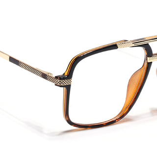 EyeJack Titex Demi Brown Wayfarer Eyeglasses for Men & Women (18907CL313-C11)