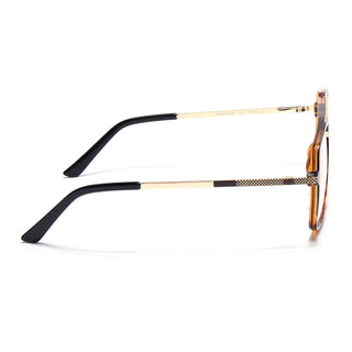 EyeJack Titex Demi Brown Wayfarer Eyeglasses for Men & Women (18907CL313-C11)