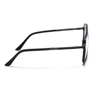 EyeJack Titex Matt Black & Grey Wayfarer Eyeglasses for Men & Women (18908CL317-C4)