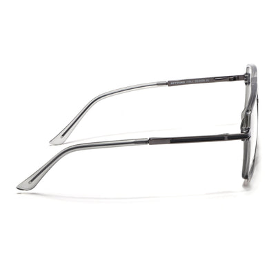 EyeJack Titex Shine Grey Wayfarer Eyeglasses for Men & Women (18908CL318-C5)