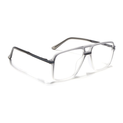 EyeJack Titex Matt Grey Wayfarer Eyeglasses for Men & Women (18908CL319-C6)