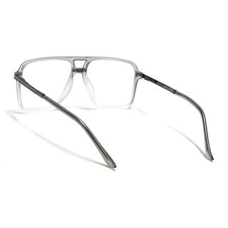 EyeJack Titex Matt Grey Wayfarer Eyeglasses for Men & Women (18908CL319-C6)